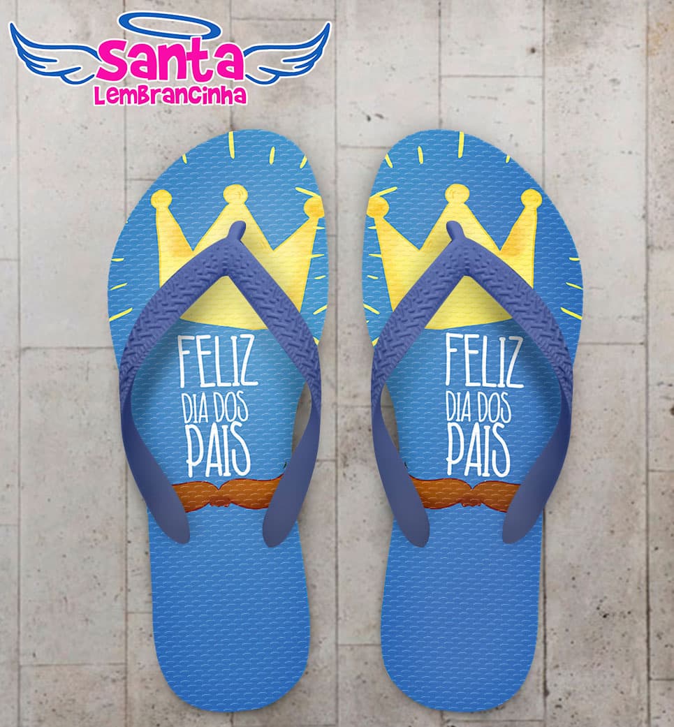 Chinelo Dia dos pais Personalizado, Coroa COD 5094