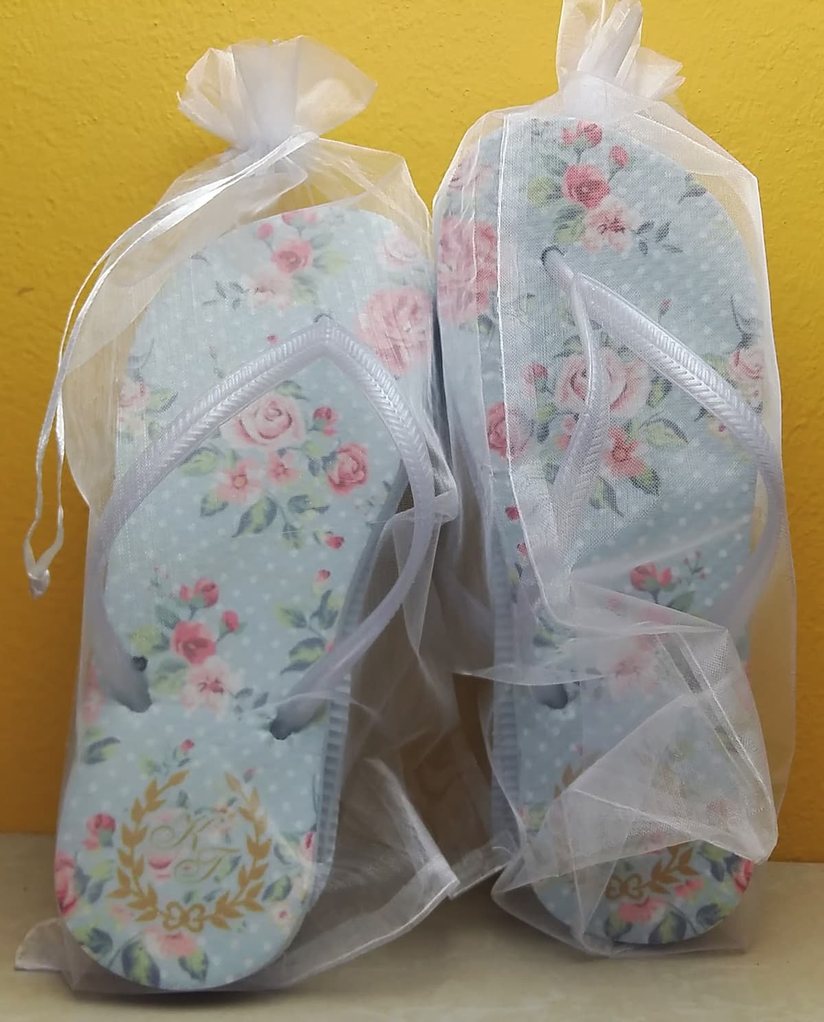 Saquinho de Organza para chinelos