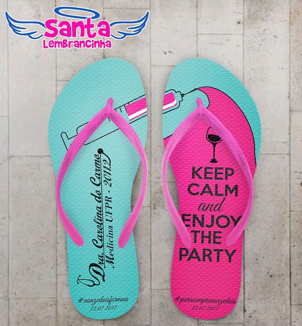 Chinelo Formatura Medicina Tiffany COD 5226