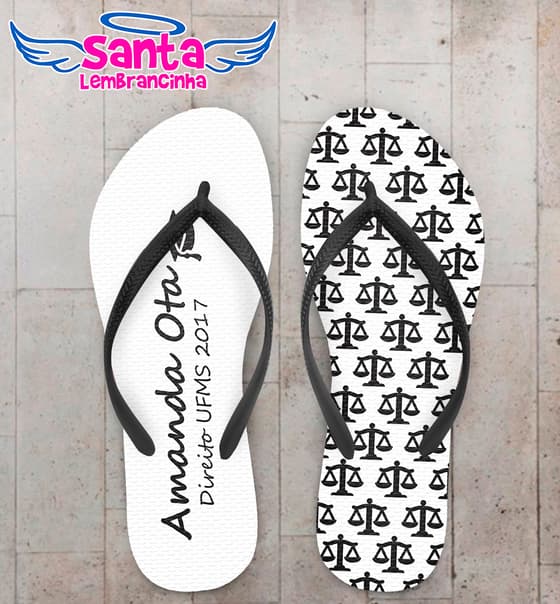 Chinelo Formatura Balanças de Direito COD 5215