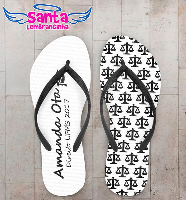 Chinelo Formatura Balanças de Direito COD 5215