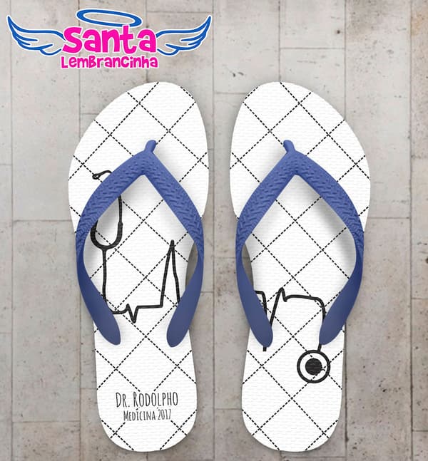 Chinelo Formatura Medicina Estetoscópio COD 5225