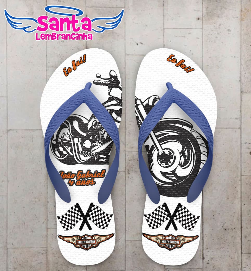 Chinelo Infantil Moto, Harley Davidson COD 5236