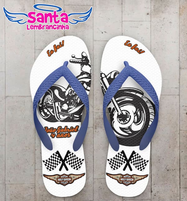 Chinelo Infantil Moto, Harley Davidson COD 5236