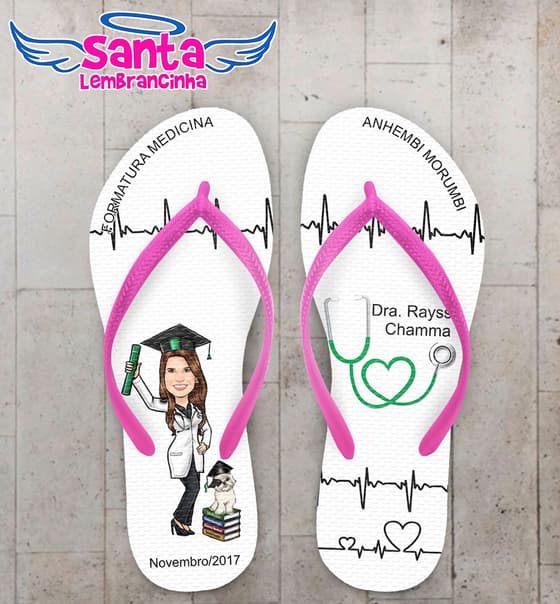 Chinelo Formatura Medicina, Batimento COD 5211