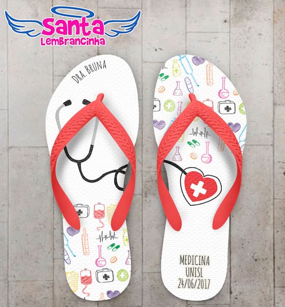 Chinelo Formatura Medicina, Icons COD 5212