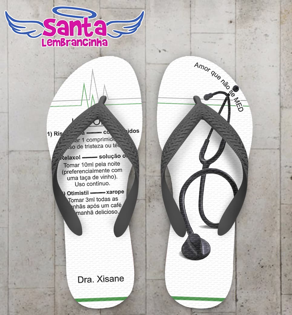 Chinelo Formatura Medicina, Estetoscopio COD 5210