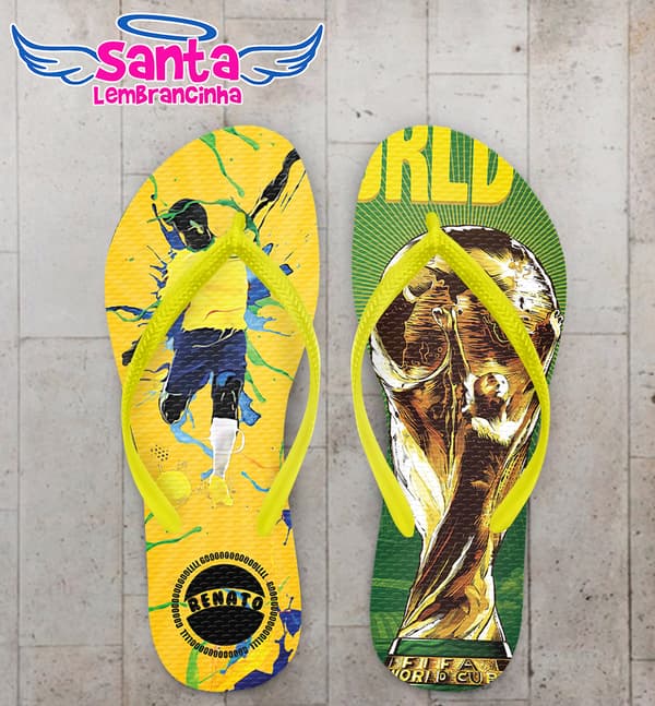 Chinelo Copa do Mundo Personalizado COD 5288