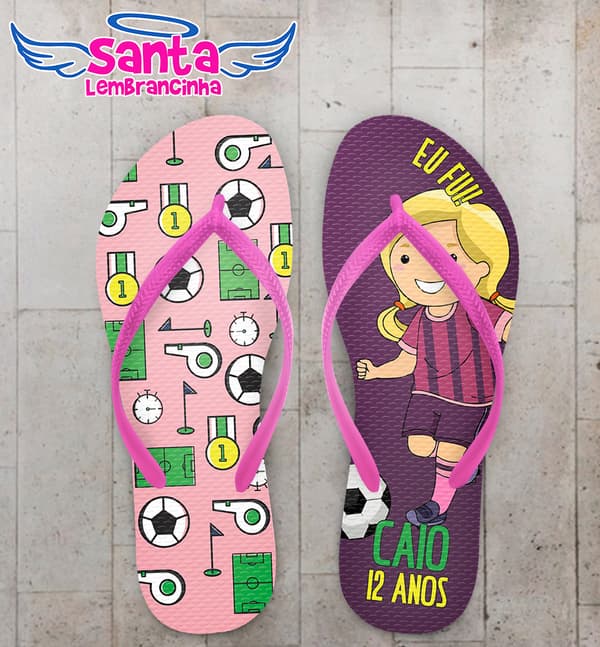 Chinelo Infantil Futebol, Menina COD 5294