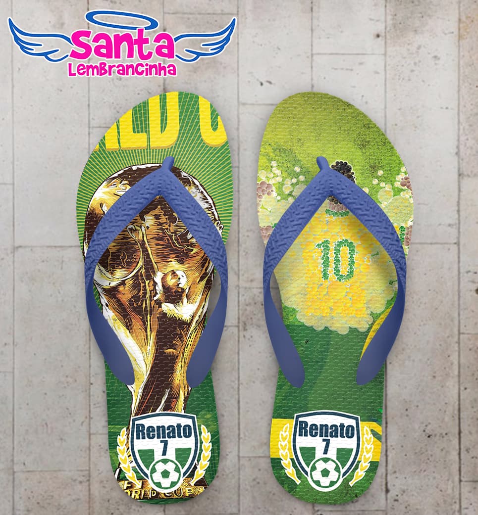 Chinelo Copa Do Mundo Taça Personalizado COD 5841