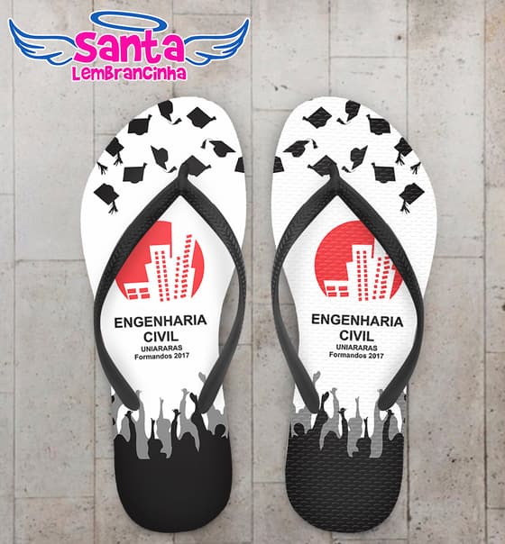 Chinelo Formatura Engenharia Civil COD 5741