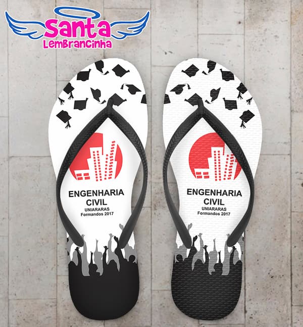 Chinelo Formatura Engenharia Civil COD 5741