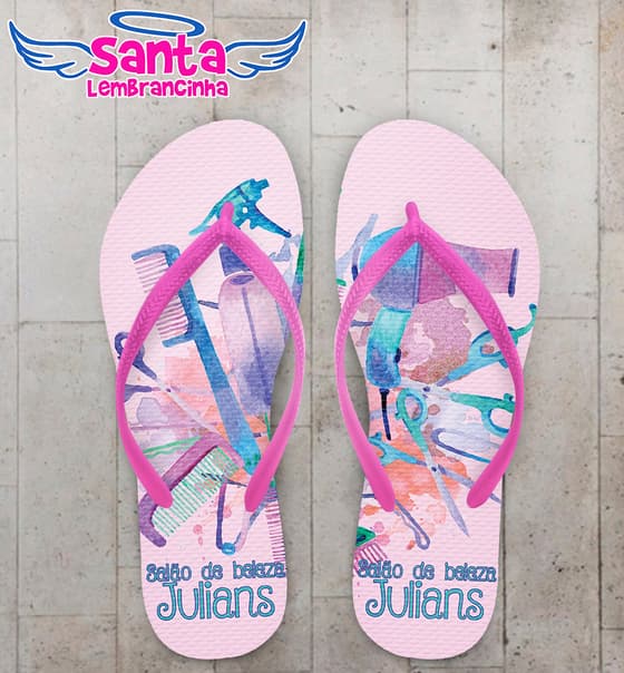 Chinelo Salão de Beleza Personalizado COD 5593