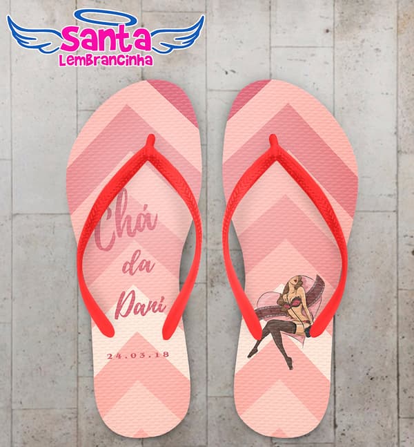 Chinelo Chá de Casamento Personalizado COD 5632