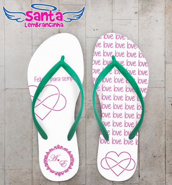 Chinelo Casamento, Love Personalizado COD 5333