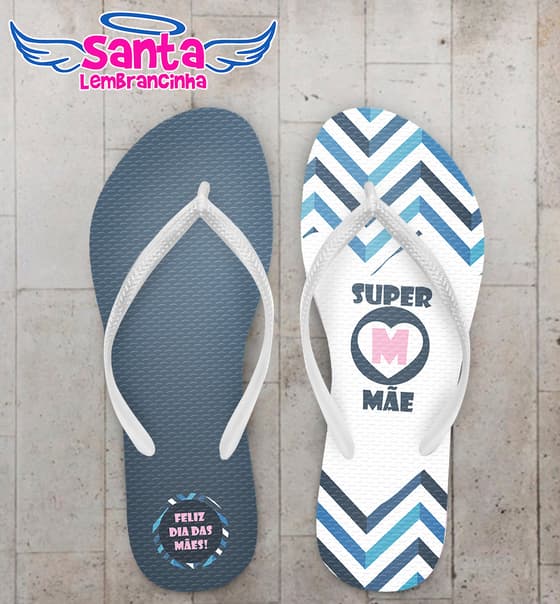 Chinelo Dia das Mães Super Mãe Personalizado COD 5631