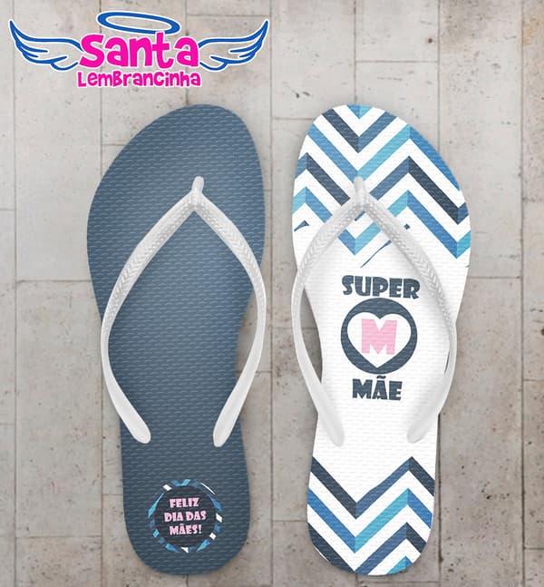Chinelo Dia das Mães Super Mãe Personalizado COD 5631