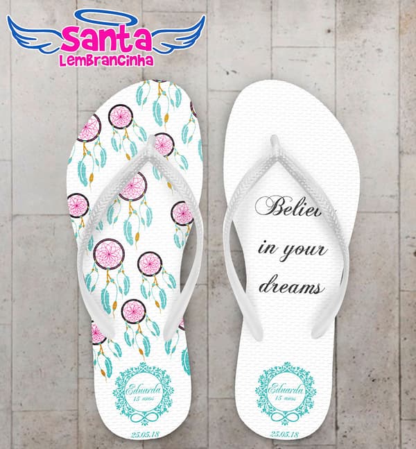 Chinelo Debutante 15 Anos Personalizado COD 5301