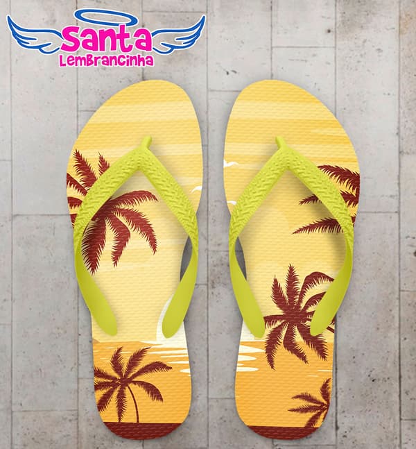 Chinelo Corporativo Oculare Oftalmologia Por do Sol Personalizado COD 5622