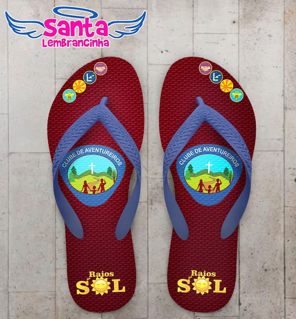 Chinelo Corporativo Clube dos Aventureiros Personalizado COD 5626