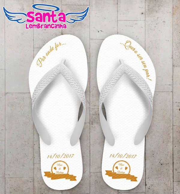 Chinelo Casamento Personalizado COD 5315