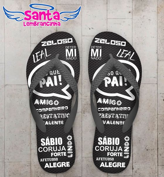 Chinelo Dia dos Pais, Isso que é Pai Personalizado COD 5647