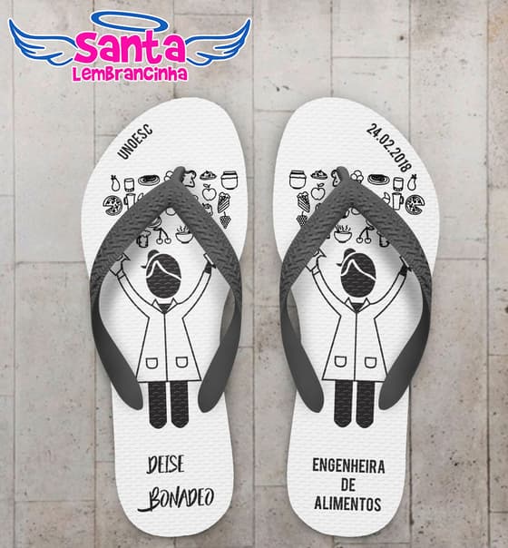Chinelo Formatura Engenharia de Alimentos COD 5731