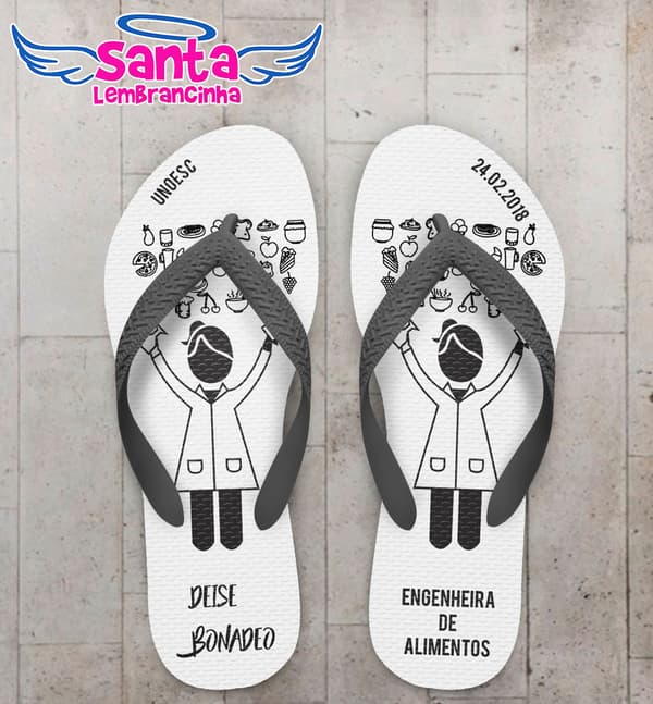 Chinelo Formatura Engenharia de Alimentos COD 5731