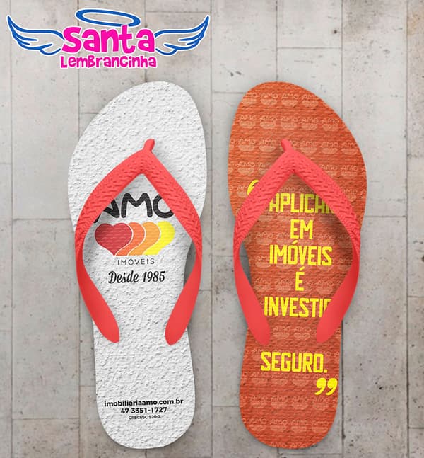 Chinelo Corporativo Imobiliária e Incorporadora AMO Ltd Personalizado COD 5625