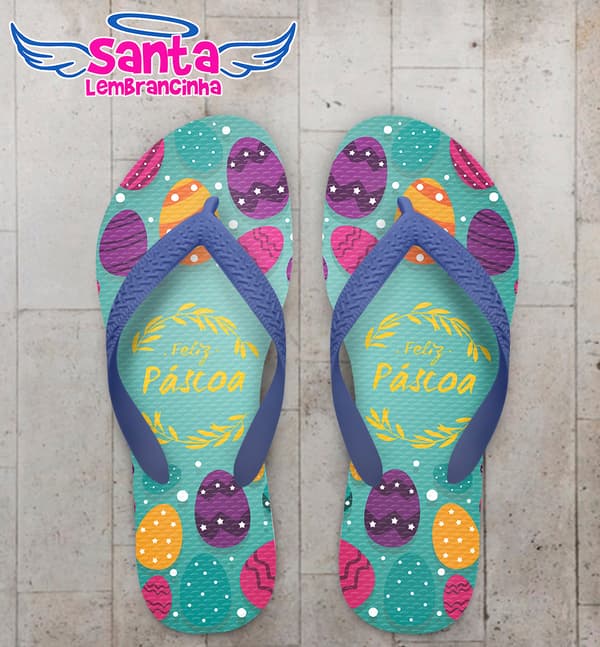 Chinelo Páscoa Fundo de Ovos COD 5716