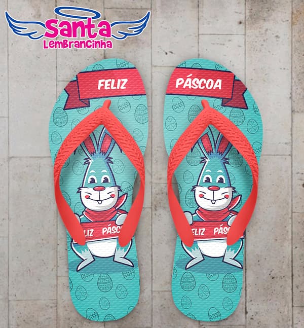 Chinelo Páscoa Coelho COD 5718