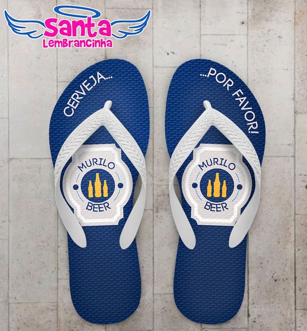 Chinelo Aniversário, Cerveja Por Favor !Personalizado COD 5398