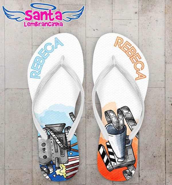 Chinelo Debutante 15 Anos Cinema Personalizado COD 5402