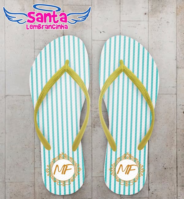 Chinelo Casamento com Listras Tiffany COD 5991