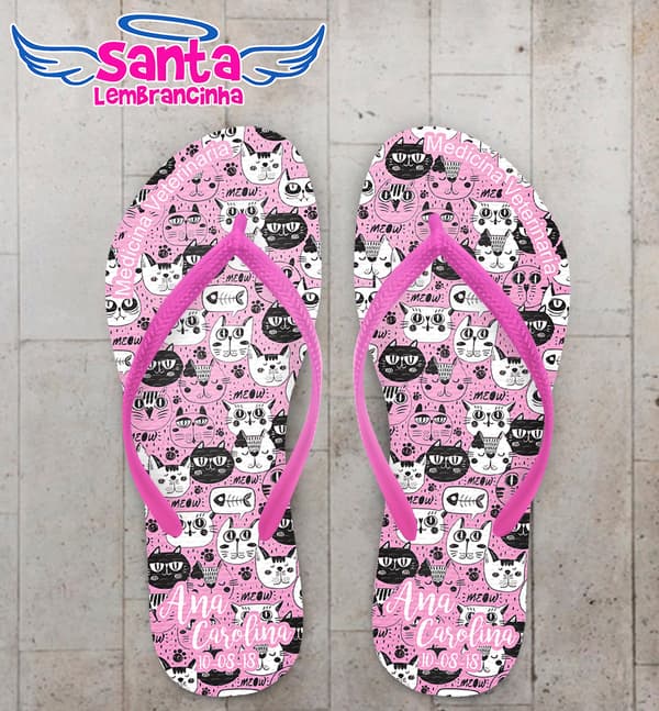 Chinelo Formatura Medicina Veterinária COD 6080