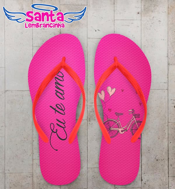 Chinelo Dia dos Namorados Personalizado COD 6033