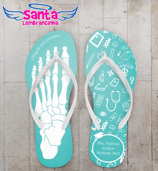 Chinelo Formatura Medicina com Osso do Pé Tiffany COD 6125