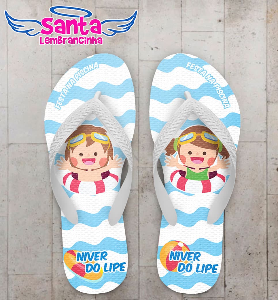 Chinelo Festa na Piscina Infantil COD 5945