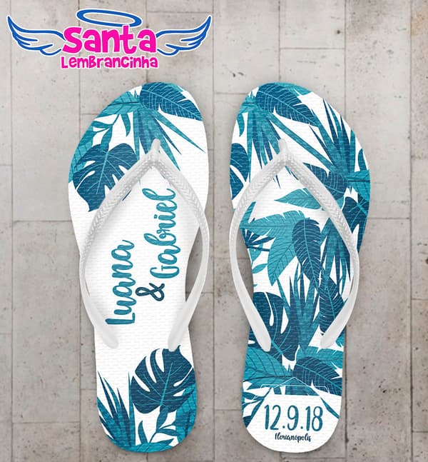 Chinelo Casamento Floral COD 6003