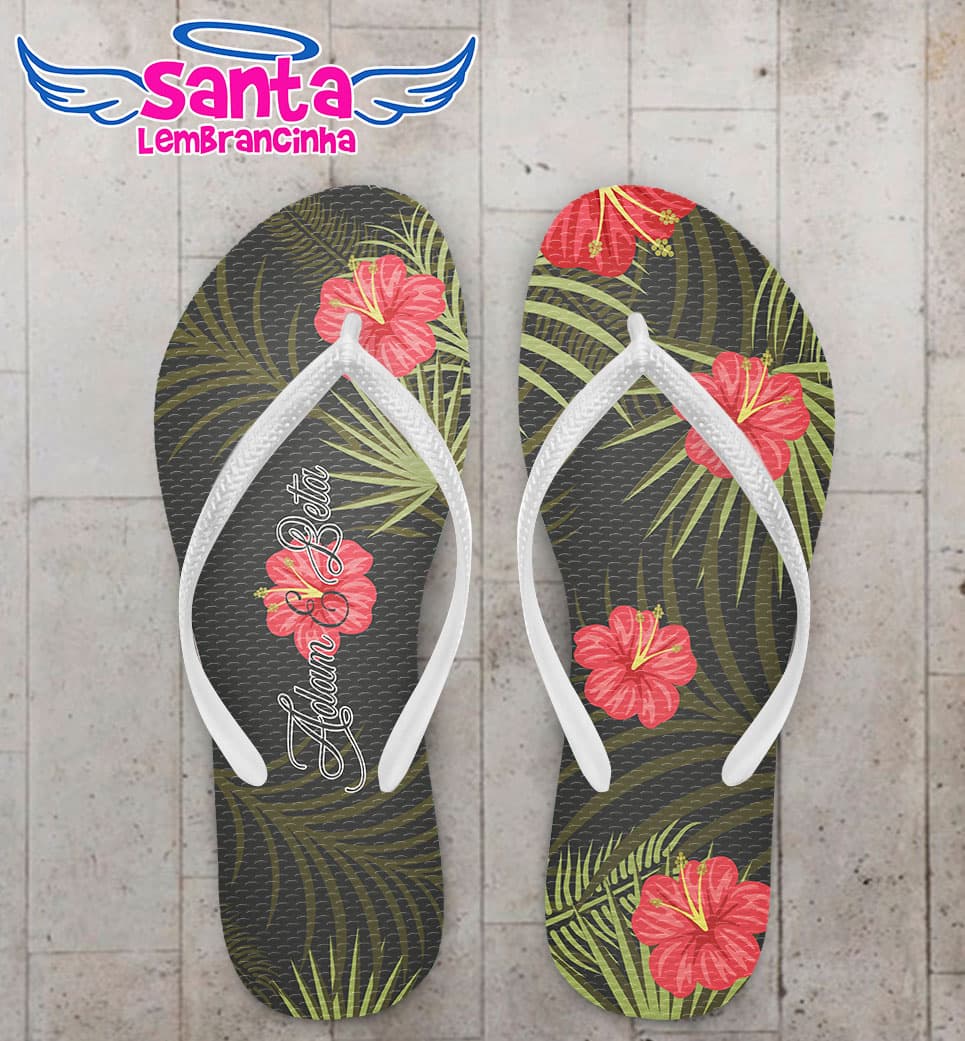 Chinelo Casamento com Rosas COD 6005