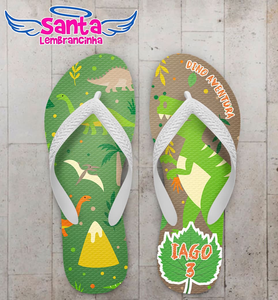 Chinelo Infantil Dinossauro COD 5887