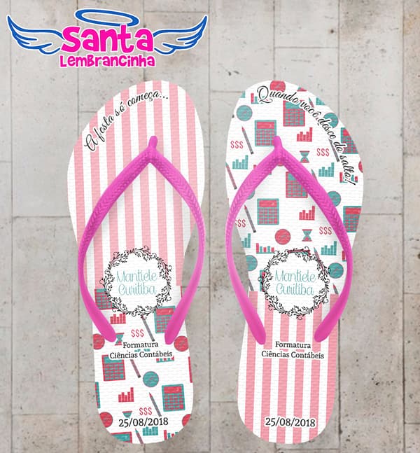 Chinelo Personalizado Formatura Ciências Contábeis COD 6332