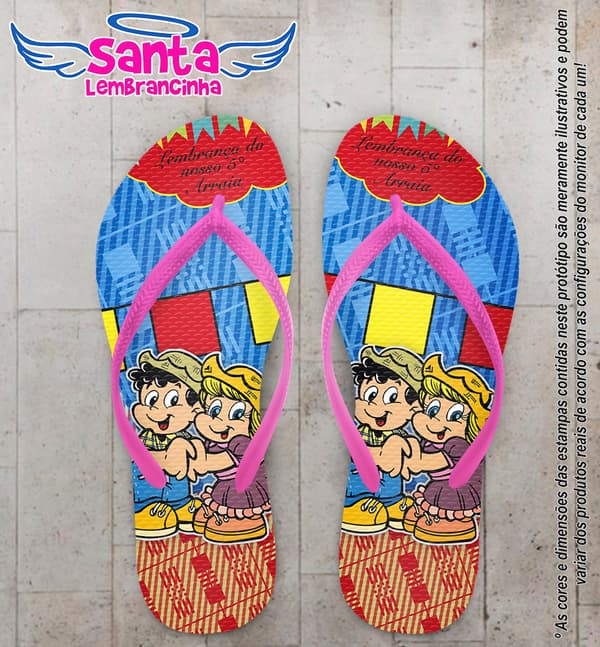 Chinelo Personalizado Arraiá Corporativo COD 6333