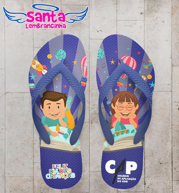 Chinelo Personalizado Dia das Crianças COD 6366