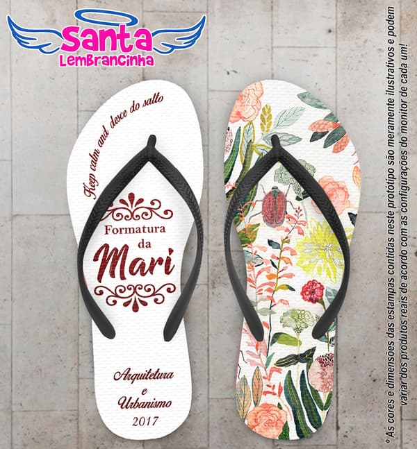 Chinelo Personalizado Arquitetura e Urbanismo COD 6659