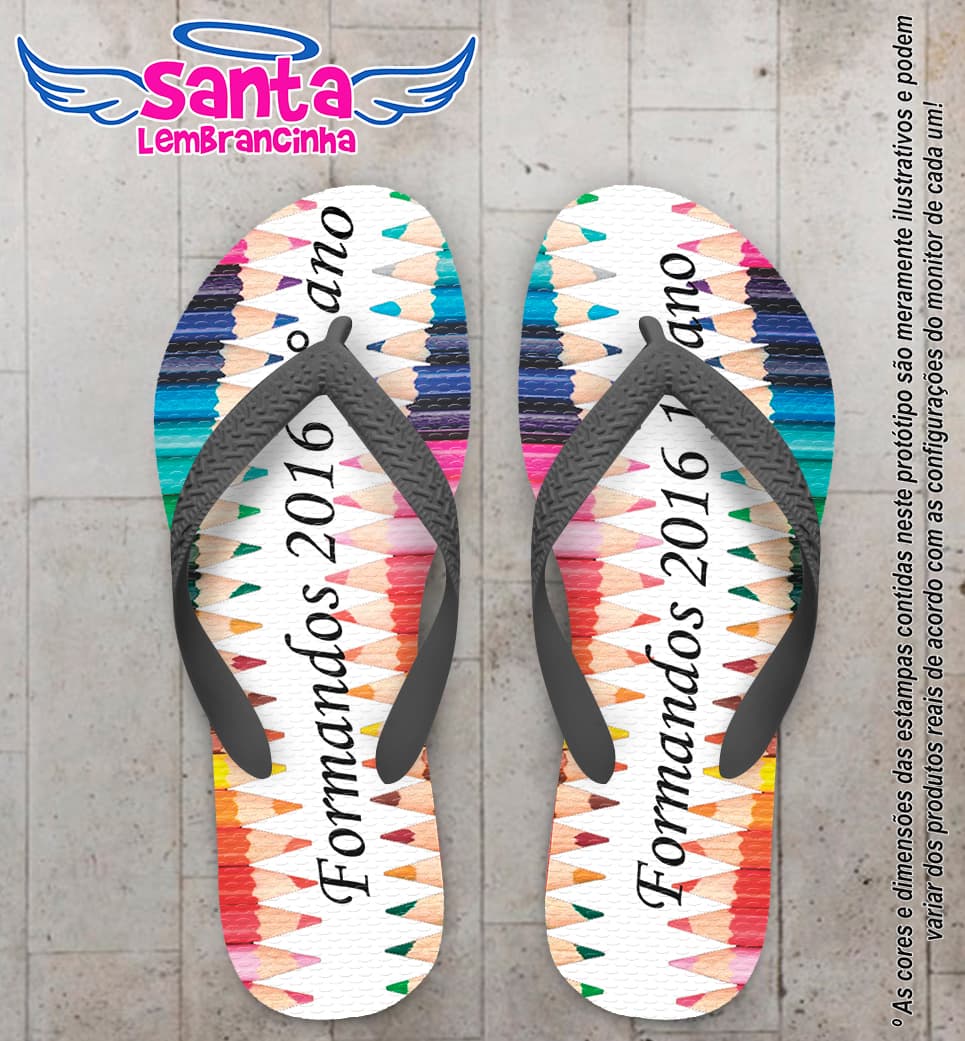 Chinelo Personalizado Formatura Terceirão COD 6754