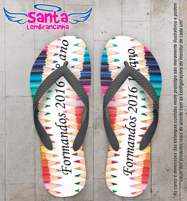 Chinelo Personalizado Formatura Terceirão COD 6754