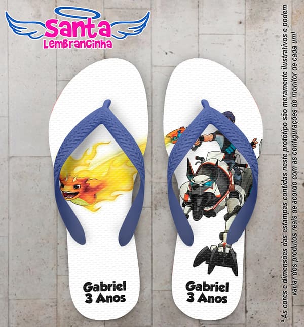 Chinelo Personalizado Slugterrâneo Eli Shane COD 6690