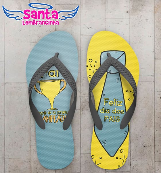 Chinelo Personalizado Dia dos Pais com Gravata COD 6677