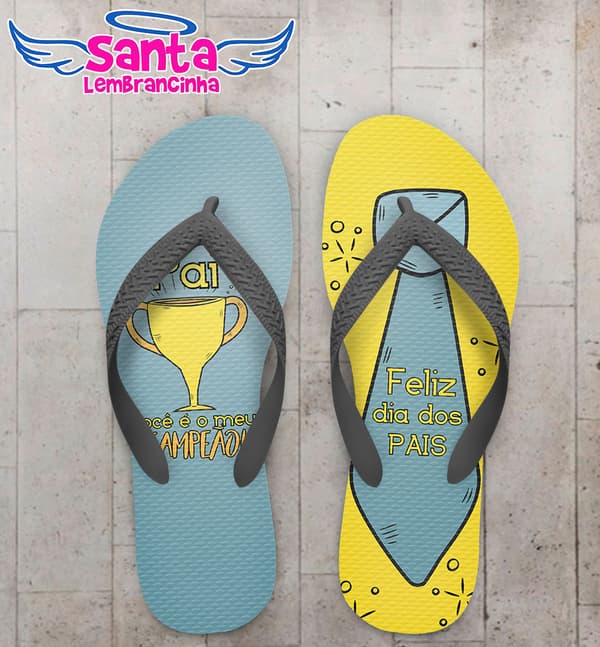 Chinelo Personalizado Dia dos Pais com Gravata COD 6677